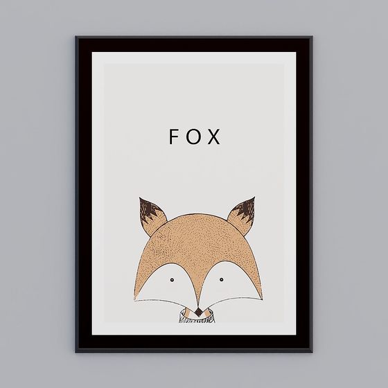 Forest Fox 3D model for Creative Projects