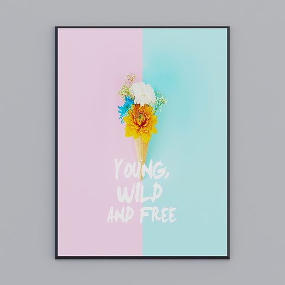 Vibrant Ice Cream Bouquet 3D model