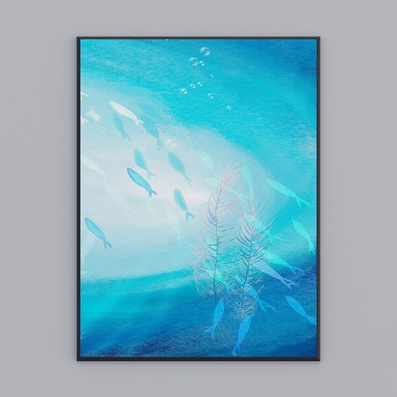 Dreamlike Underwater 3D Model Exploration