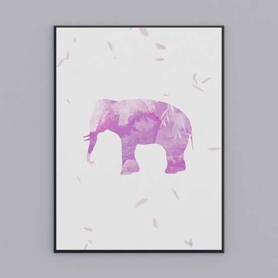 Gentle Elephant 3D model for Artistic Designs