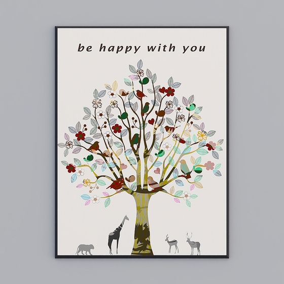 Happy Tree 3D model for Creative Projects