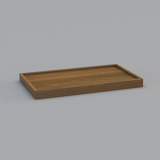 Unique Wooden Tray 3D Model for Creative Projects