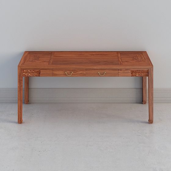 Eastern Aesthetic Desk 3D model
