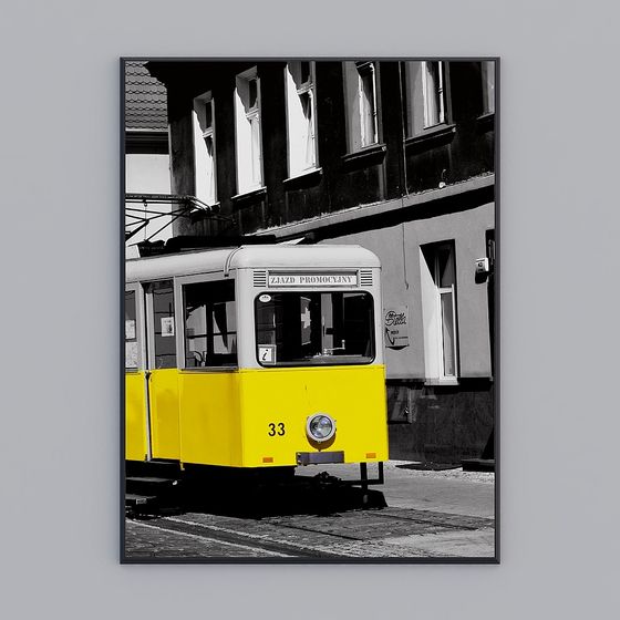 Stylish Vintage Tram 3D Model for Creative Projects