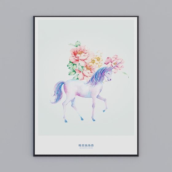 Only Beautiful Unicorn 3D model