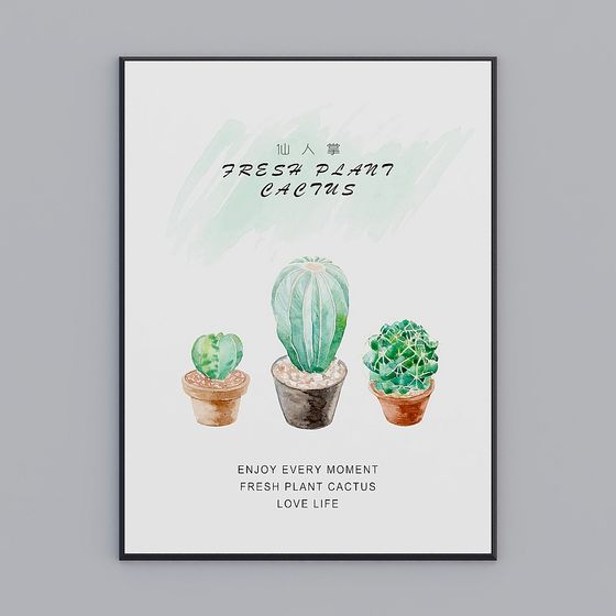 Realistic Low-Poly Cactus 3D model