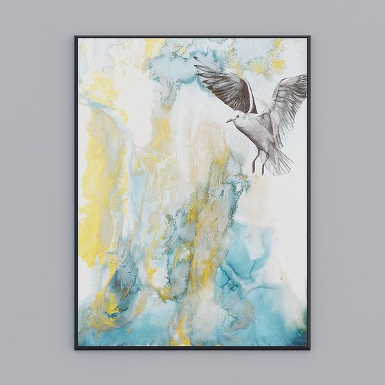 Soaring Seagull 3D model