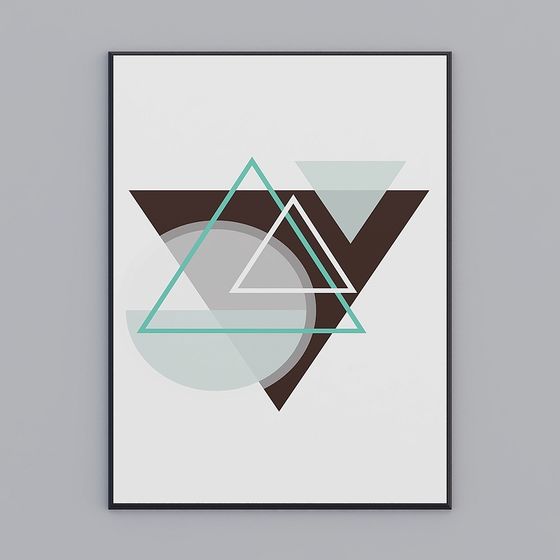 Abstract Triangle 3D Model for Creative Projects