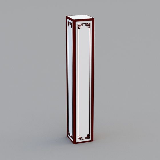 Oriental Column 3D model - A Fusion of Tradition and Modernity