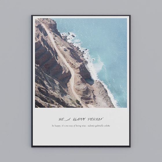 Seaside Cliff 3D Model - Low Poly & High Detail