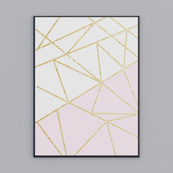 Abstract Puzzle 3D model with Low Poly Design