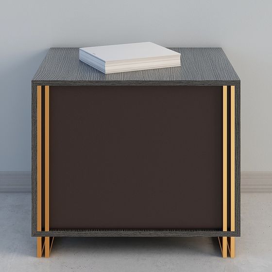 Stylish Minimalist Side Cabinet 3D model