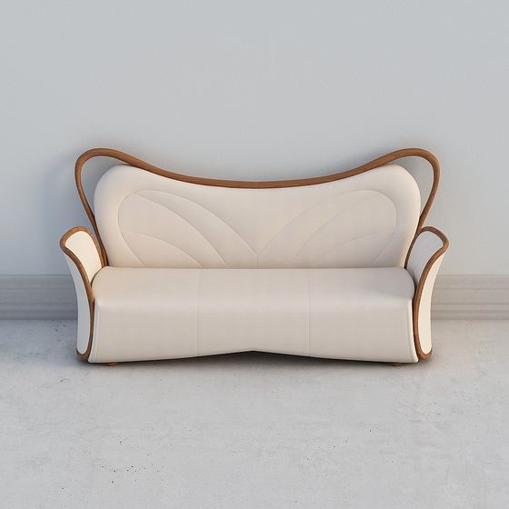 Streamlined Art Sofa 3D model