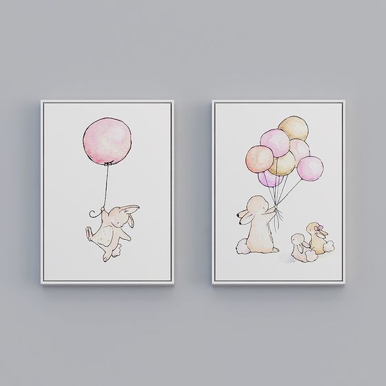 Endearing 3D Rabbit Models for Magical Creations