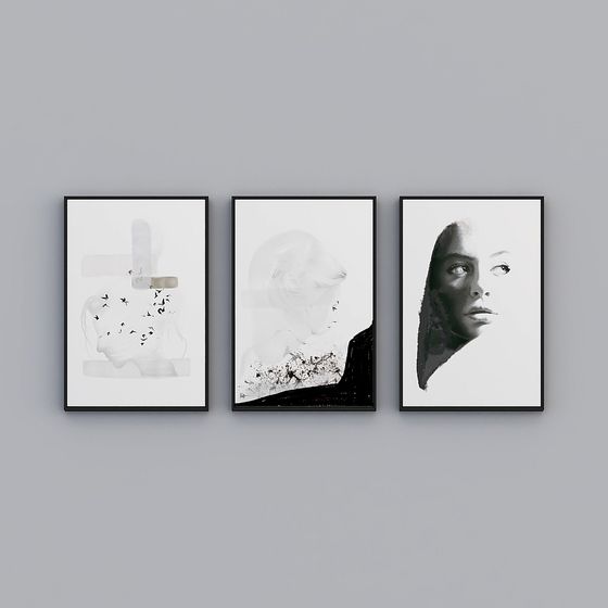 Contemporary Low-Polygon Art 3D Model