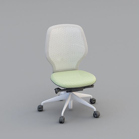 Elegant Low-Poly Office Chair 3D model