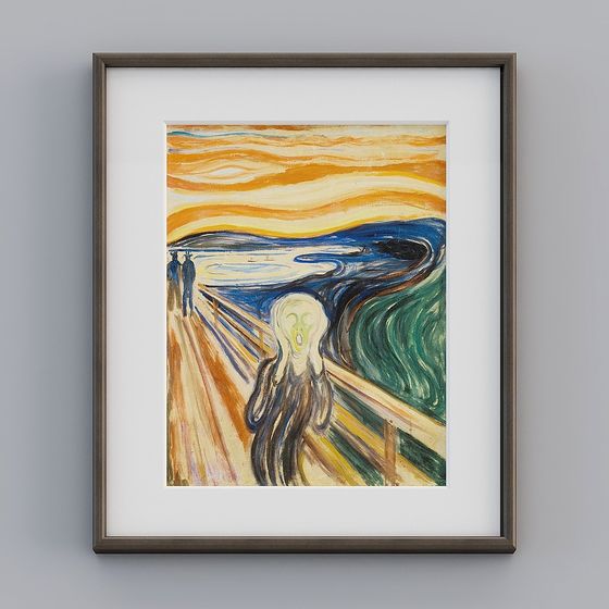 The Scream 3D model Inspired by Edvard Munch