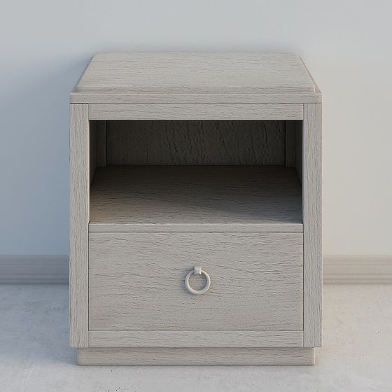 Modern Minimalist Bedside Table 3D model