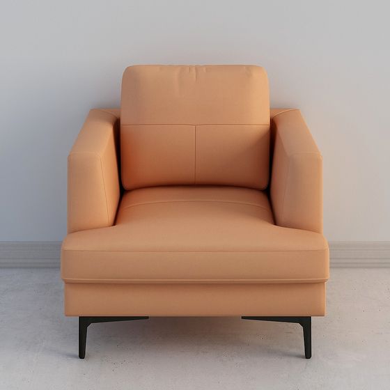 Cozy Corner Chair 3D model for Modern Interiors