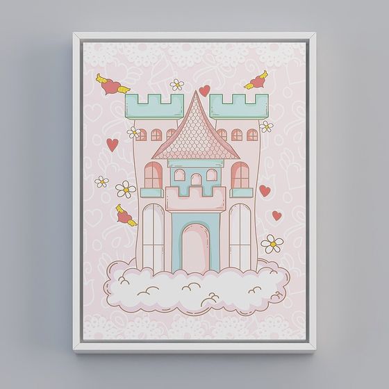 Enchanting Sky Castle 3D model for Designers