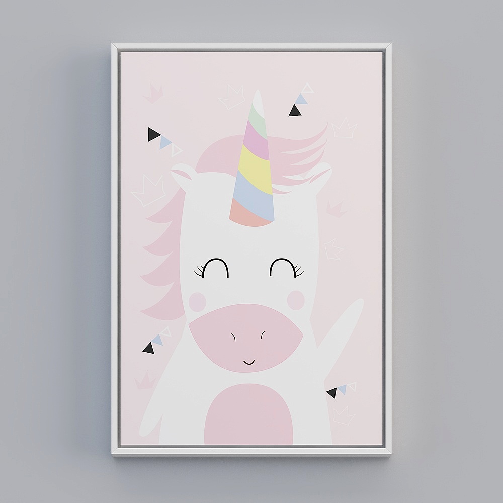 Nordic Amusement Park cartoon children's room decorated with painted pink princess room bedside hanging painting girl bedroom room mural bwclz-x-4