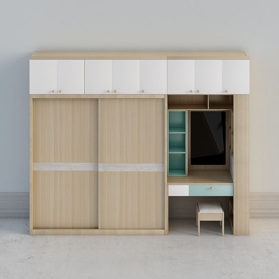 Stylish Multifunctional Storage Cabinet 3D model