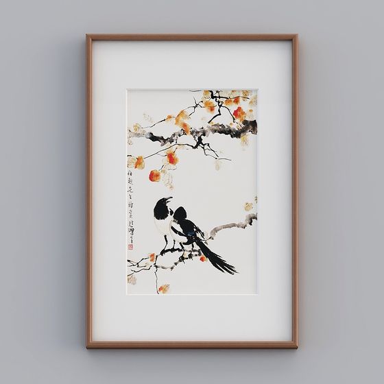 Autumn Birdsong 3D model - Low Poly Art