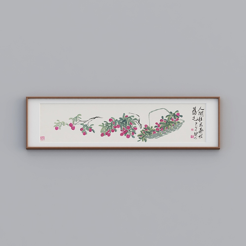 Low-Poly Fruit Basket 3D Model