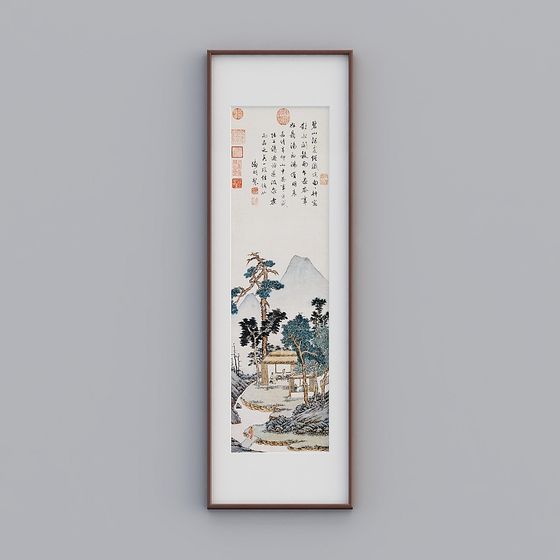 Mountain Pavilion 3D model for Traditional Aesthetic Projects