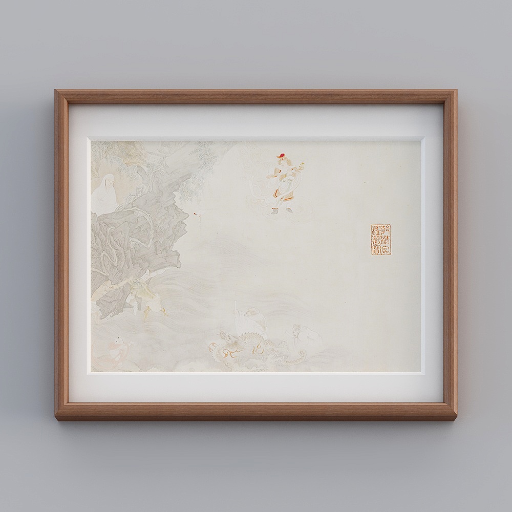 Ink Wonderland 3D Model - Traditional Eastern Aesthetics