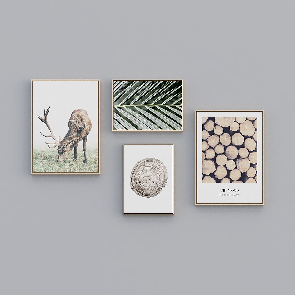 畫作聯盟 - 北歐自然 - 拼貼 - 裝飾畫 - ZR010