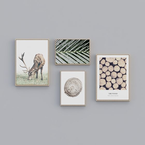 畫作聯盟 - 北歐自然 - 拼貼 - 裝飾畫 - ZR010