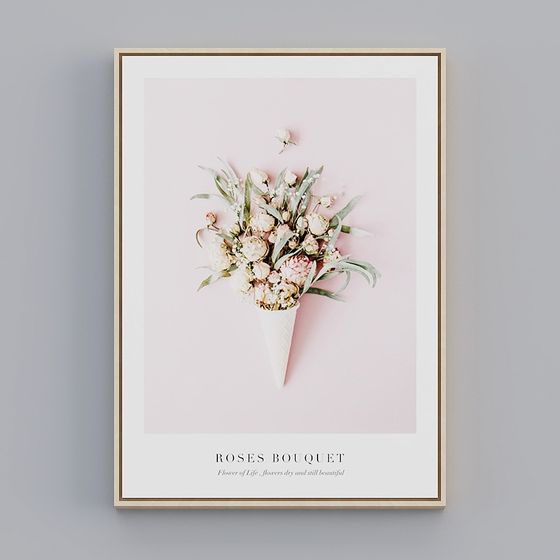 Roses Bouquet 3D model