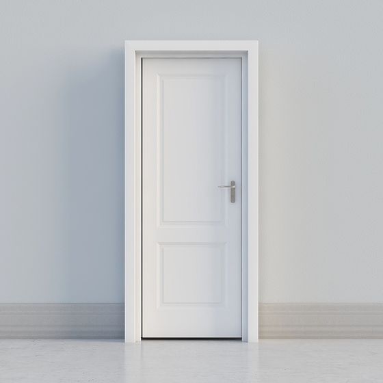 Pure Door 3D model - Minimalist Design