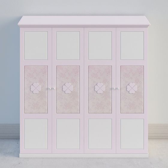 Dreamy Pink Wardrobe 3D model