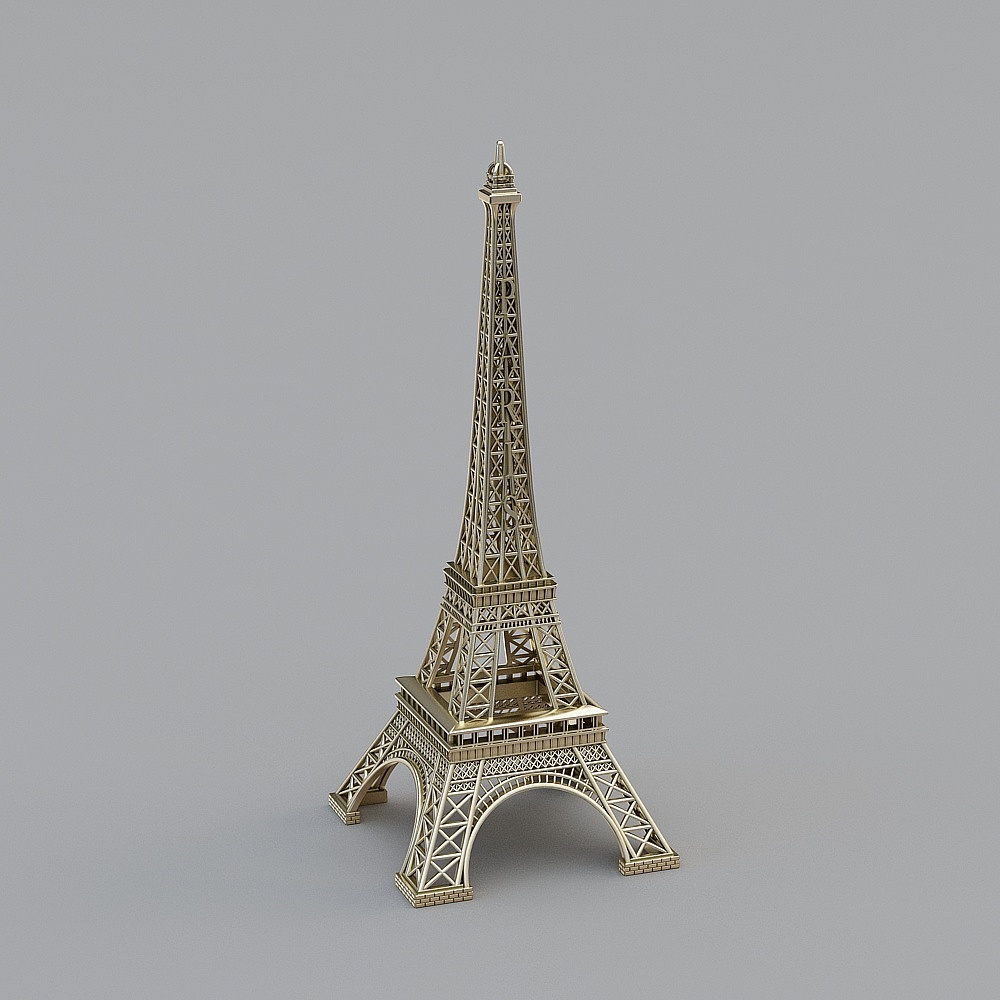 Iconic Eiffel Tower 3D Model for Classic Parisian Charm