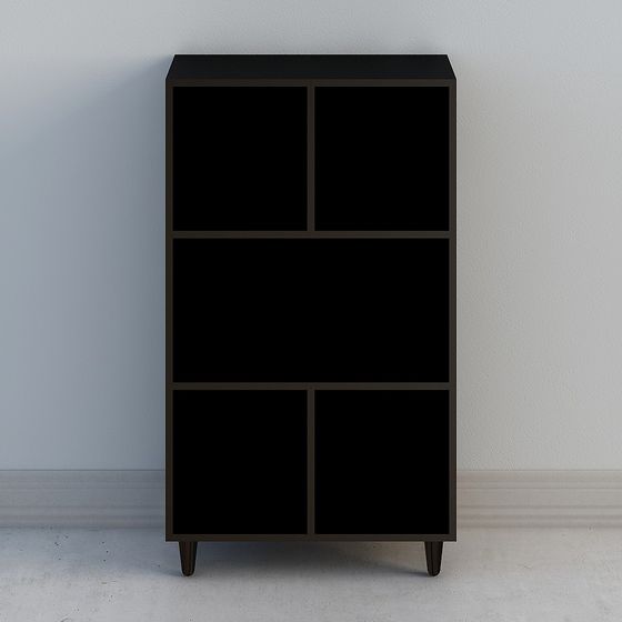 Las estanterías de la Serie Diamond están hechas de cinco gramos de nogal.