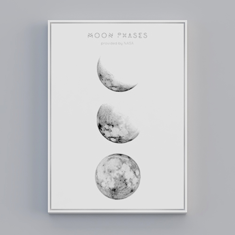 Lunar Phases 3D Model - Explore the Beauty of the Moon