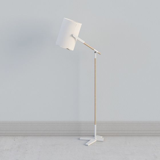 Modern Low-Poly Floor Lamp 3D model