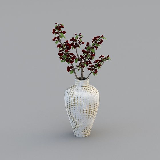 フラワーD ホワイト花瓶