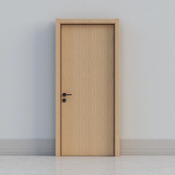 Wooden Door Classic 3D model