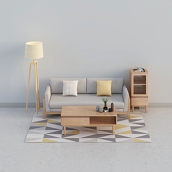 Modern Living Room Set 3D model