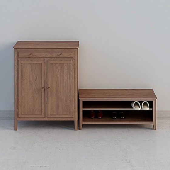 Stylish Modern Shoe Cabinet 3D model
