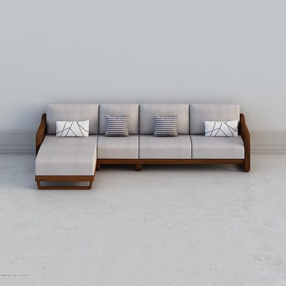 Urban Comfort Sofa 3D model for Modern Spaces