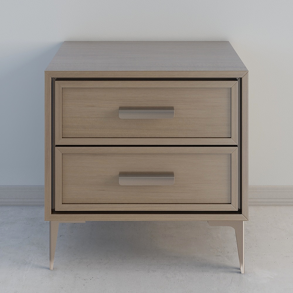 Modern maple series double-pumping bedside table