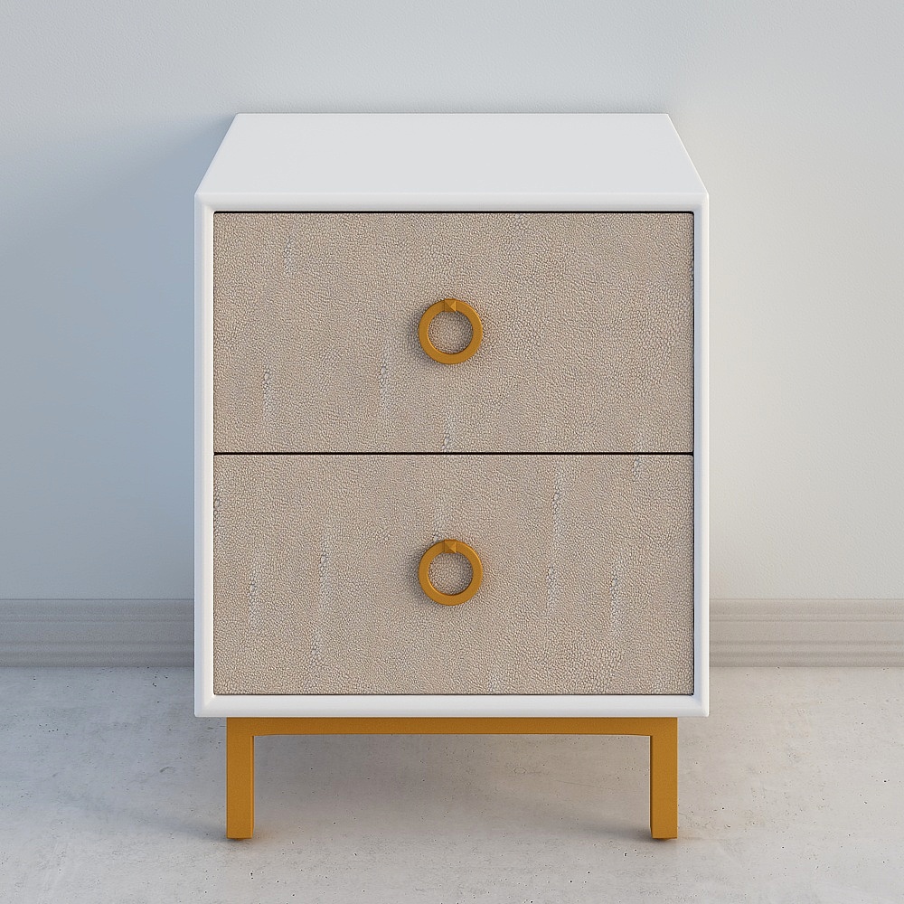 Elegant Bedside Table 3D model