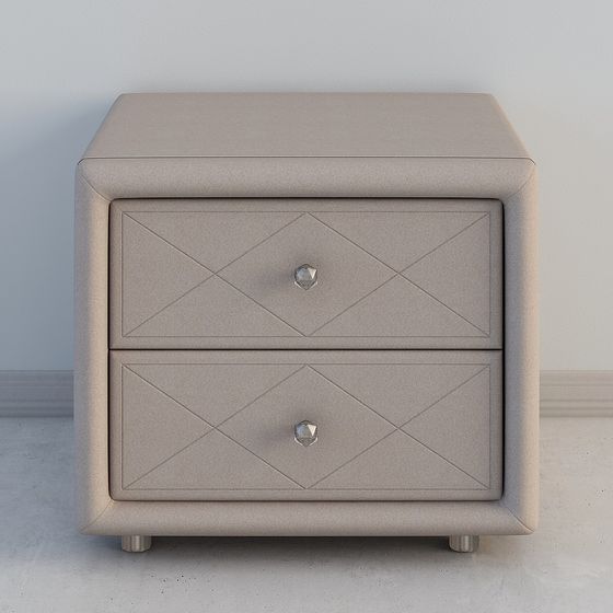 Urban Elegance Nightstand 3D model for Modern Spaces