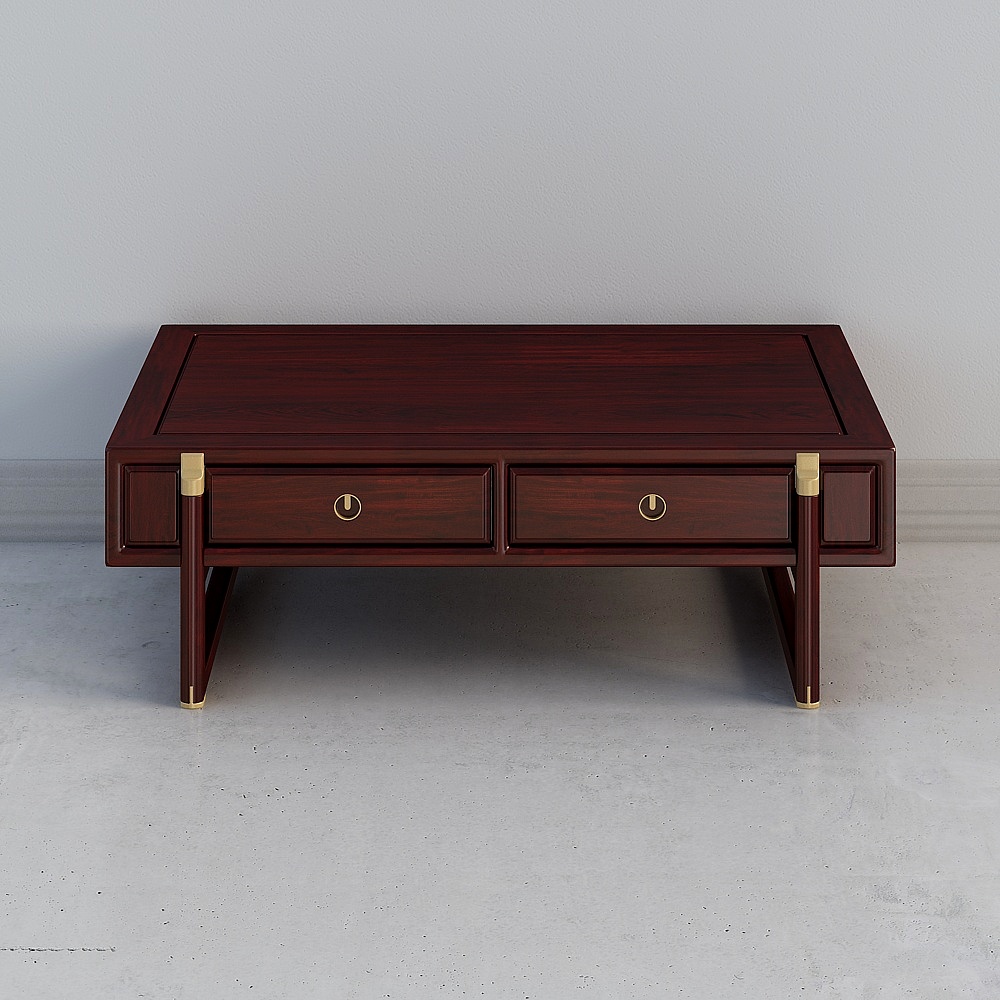 Vintage Style Coffee Table 3D Model