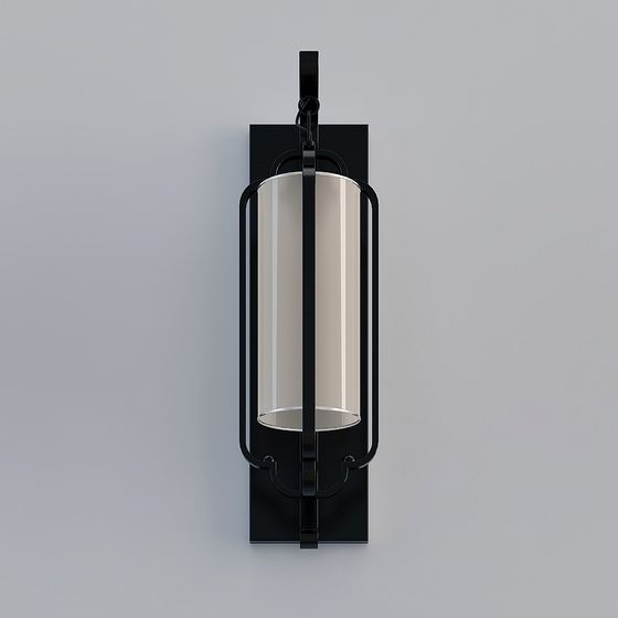 Elegant Minimalist Wall Lamp 3D model