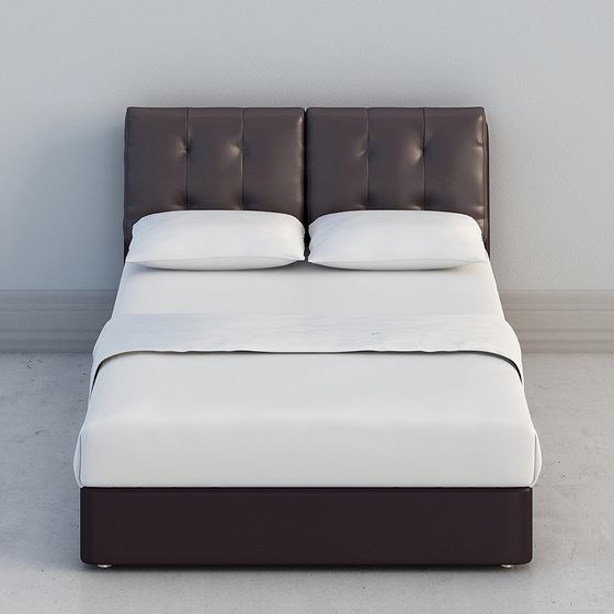 Modern Minimalist 3D Bed Model